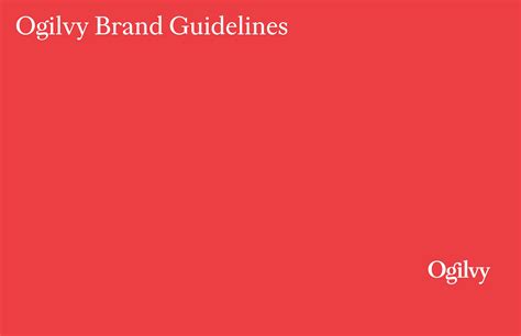 OGILVY — Logo & Brand identity — Brand Guidelines :: Behance