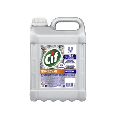 Desincrustante 5 Litros CIF Kitchen Pro Limpeza Profissional Unilever