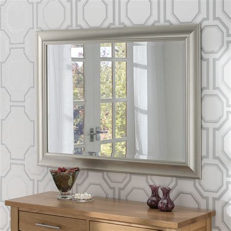 Vance Rectangular Framed Mirror Contemporary Mirrors Amor Decor