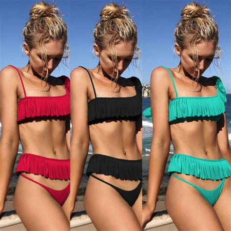 Conjunto de Bikini Bandage con sujetador acolchado para mujer bañador