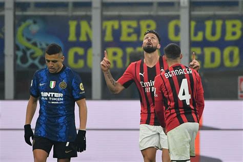 Inter Milan 1 2 Giroud Rimonta Con Una Doppietta Diavolo A 1