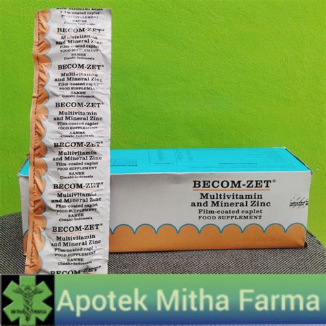 Jual Becom Zet Tablet Vitamin C Dan Zink Shopee Indonesia