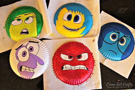 Inside Out Character Masks Cmon Get Crafty Inside Out Characters