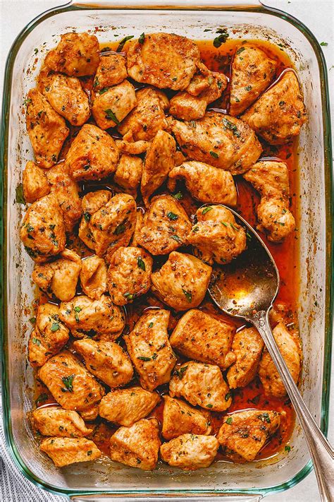 Easy Oven Baked Chicken Bites Baked Chicken Recipe — Eatwell101