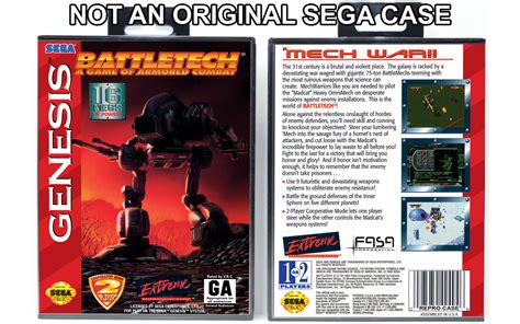 Gaming Relics Sega Genesis Battletech