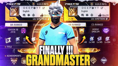 Finally Grandmaster Done Road To Grandmaster In Season 38 🔥 Youtube