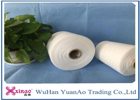 High Strength Ring Spun Polyester Yarn With Optical White Color