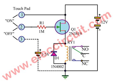 8 Simple Touch Switch Circuit Projects ElecCircuit