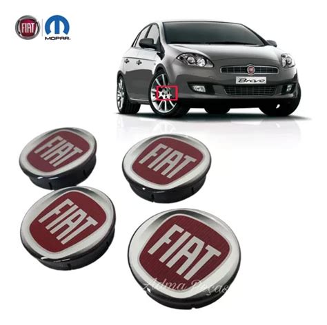 Kit Calotinha Miolo Central Roda Fiat Bravo 2011 2012 2013