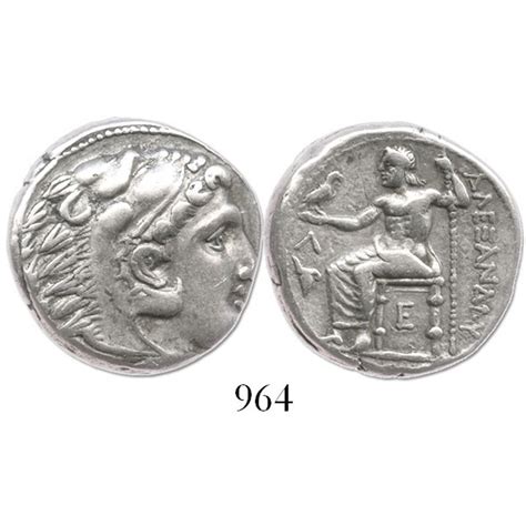 KINGS of MACEDON. Alexander III (the Great). 336-323 BC. AR tetradrachm. Cassander as regent, 317-30