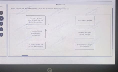 Sdlc Match The Objectives With The Respsecthe Studyx