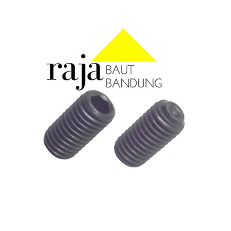 Jual Baut L Tanam M X Baja Hitam Socket Set Screw Baja Kab