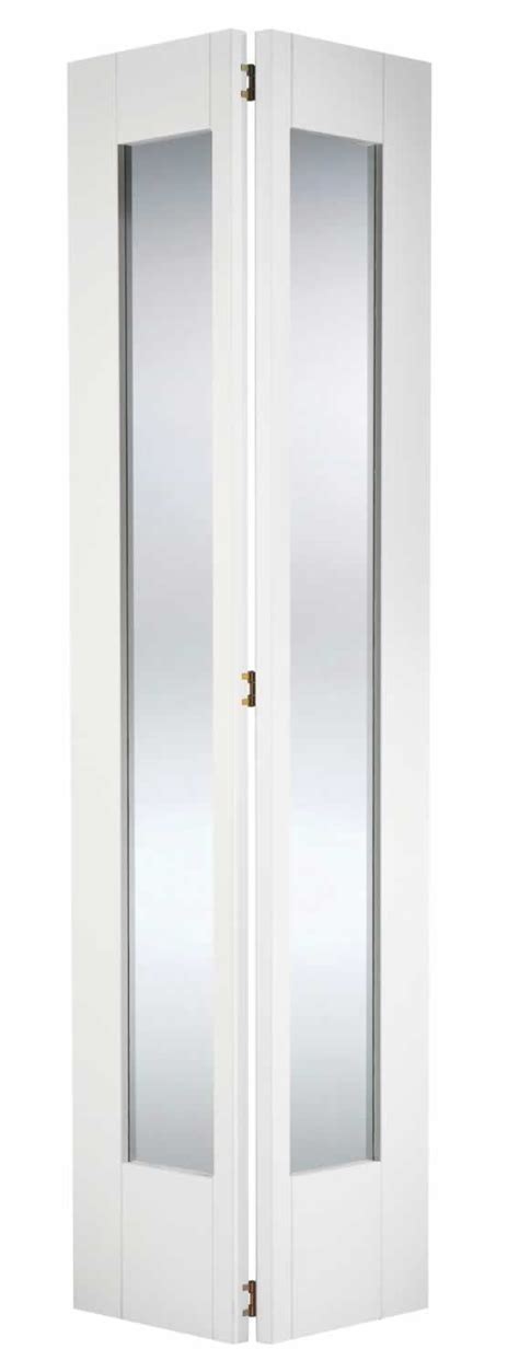 Shaker White Primed Clear Glazed Bi Fold Door