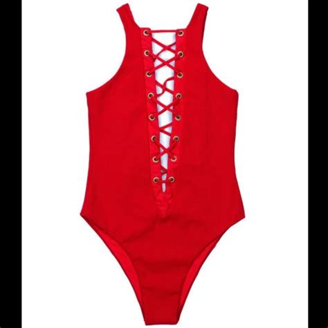 Beach Bunny Swim Hot Itembeach Bunny Swimwear Rib Tide One Piece In Red Poshmark