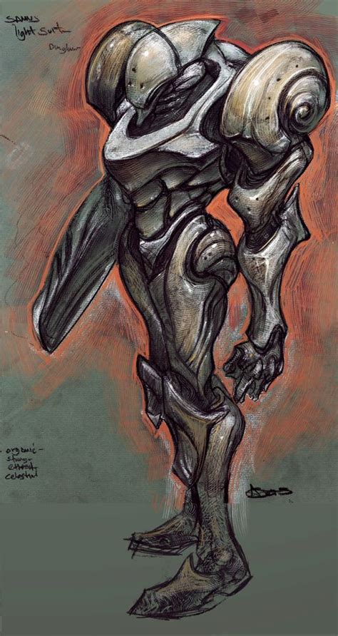 Light Suit concept, Prime 2 (535×1007) | Metroid, Metroid samus, Robot ...