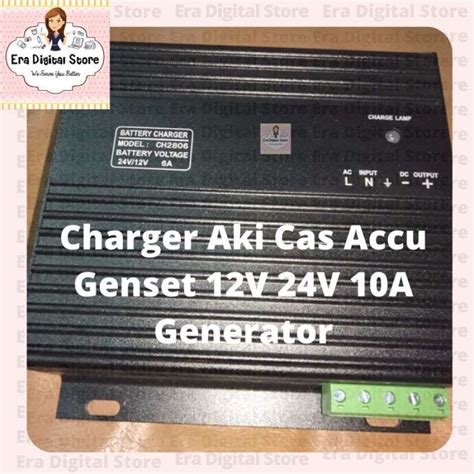 Jual Charger Aki Cas Accu Genset 12V 24V 10A Generator Di Seller Rizky