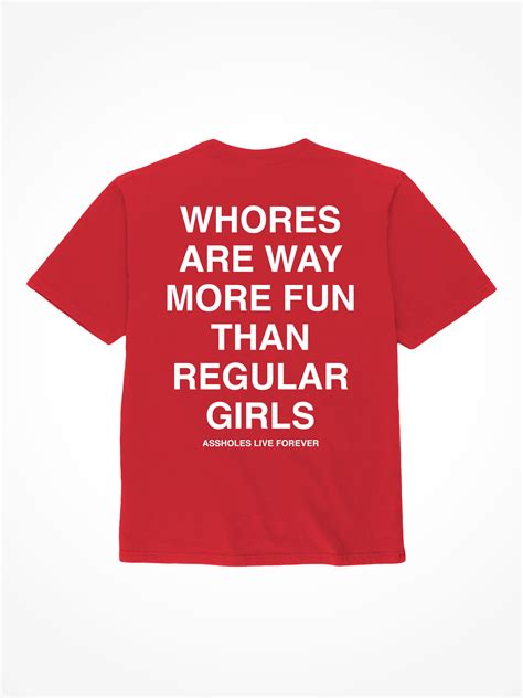 Fun Whores Red T Shirt Linda Finegold