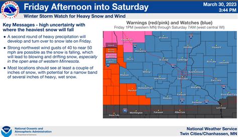 Wintry Mess Nears Blizzard Warning Friday Night For Far Sw Minnesota