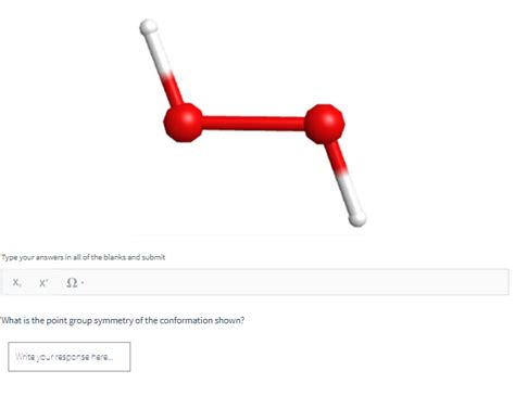 Solved What is the point group symmetry of the conformation | Chegg.com