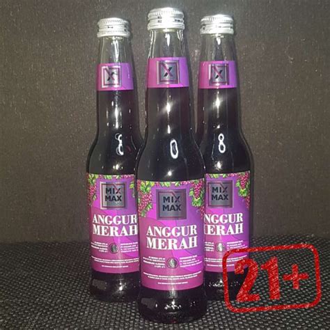 Jual Paket 3 Botol Mixmax Anggur Merah 275ml Di Seller Fragiles