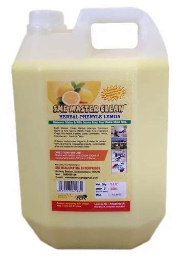 5 Litre Lemon Herbal Liquid Phenyl Multipurpose Can At Rs 350 Can In