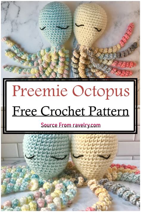 Sleeping Octopus For Preemies Free Crochet Pattern Your