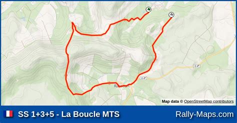 SS 1 3 5 La Boucle MTS stage map Rallye Régional de la Plaine des