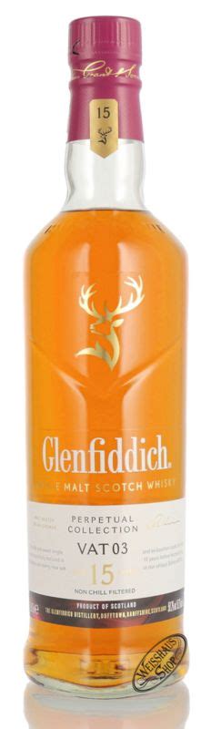 Glenfiddich 15 YO Perpetual Collection VAT 3 Whisky 50 2 Vol 0 70l