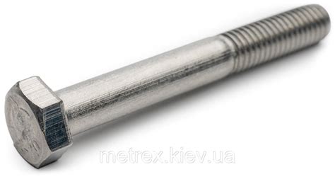 Болт DIN 931 М12х140 з нержавіючої сталі А2 з шестигранною головкою ...