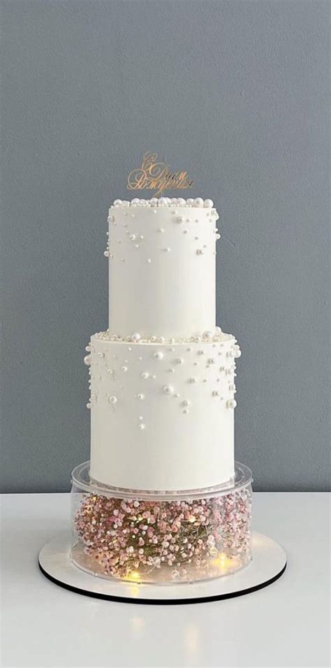 50 Romantic Wedding Cakes Love S Sweet Symphony 2 Tier Pearl Cake