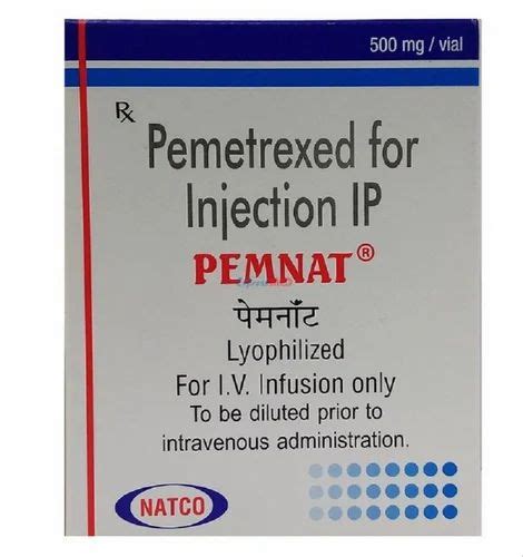 Mg Pemetrexed Injection At Rs Vial Anti Cancer Injections In