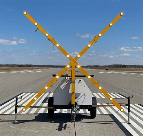 Lighted X Airport Runway Closure Marker Genesis Lamp