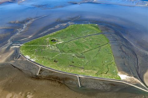 Luftbild Pellworm K Stenbereich Der Nordsee Hallig S Deroog Insel