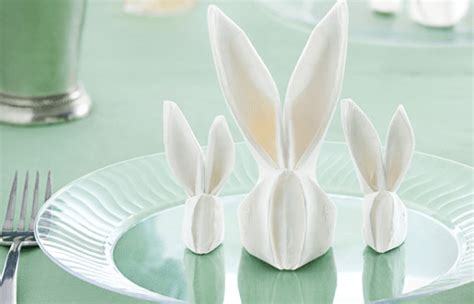 Bunny Napkin Folding – Home and Garden