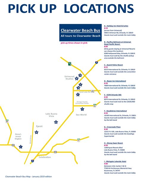 Clearwater Beach Map Attractions Images