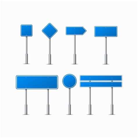 Premium Vector Direction Signs Set Isolated On White