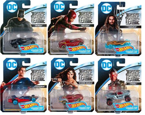 Hot Wheels Justice League Movie Justice League Character Car Collector Set Mattel ToyWiz