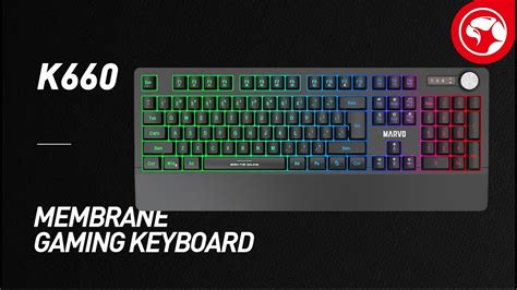 Introducing Marvo Wired Membrane Gaming Keyboard K660 Youtube