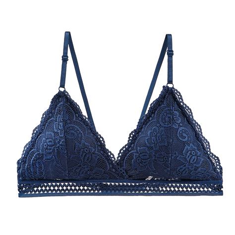 French Style Bra Women Push Up Deep V Triangle Cup Seamless Lace Girl