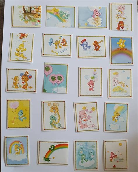 Panini Care Bears News Sticker Scrapbook Sticker Care Etsy