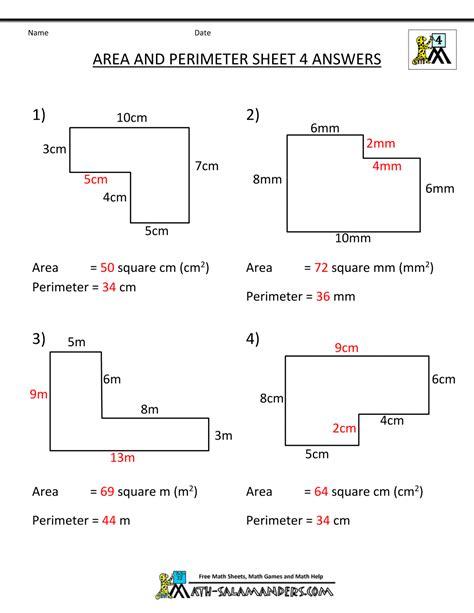 Area And Perimeter Sheet