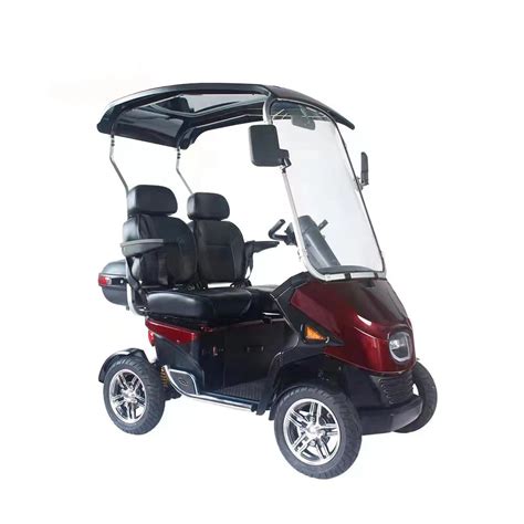 2024 New 4 Wheel Electric Mobility Scooter 1500w 2 Seats Electric Golf Cart Scooter For Elderly