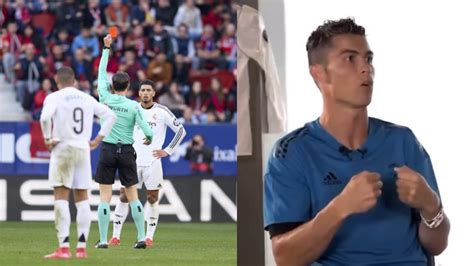 Cristiano Ronaldo En Inglaterra dices fuck off y el árbitro no