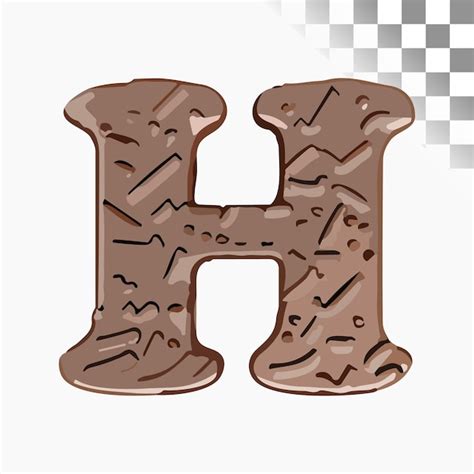 Dise O De Letras H Fuente Elegante Alfabeto Brownie Vector Premium