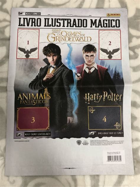 Lbum De Figurinhas Harry Potter Animais Fant Sticos Item De