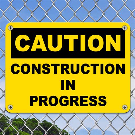 construction  progress sign claim   discount