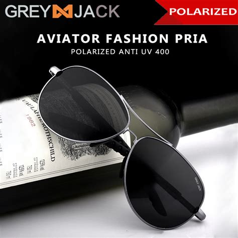 Jual Grey Jack Kacamata Hitam Sunglasses Polarized Anti Silau Uv400