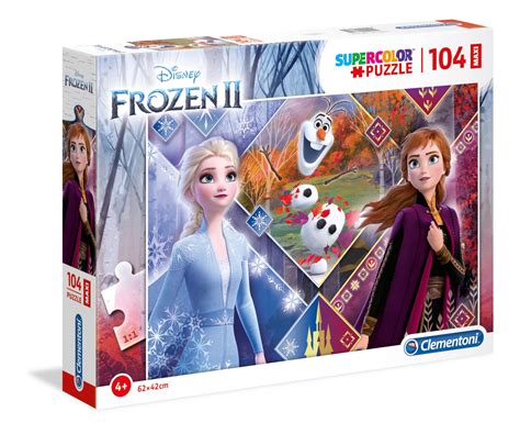 Disney Frozen 2 - 104 pcs - Supercolor Puzzle - Clementoni