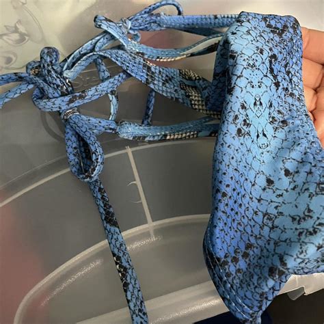 Snake Skin Print Bikini Brand New Never Worn Depop