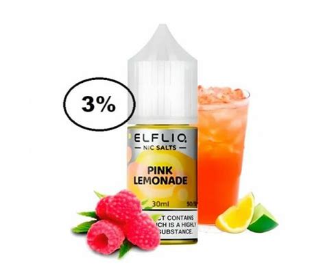 ᐉ Купить Жидкость Elf Liq Pink Lemonade Розовый Лимонад 30мл 3 по